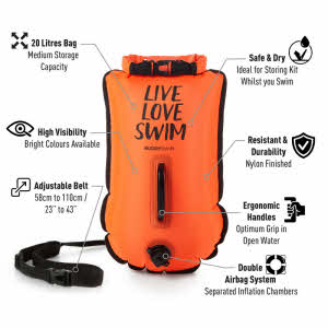Drybag Buddyswim LLS 20lt Buoy Orange 2